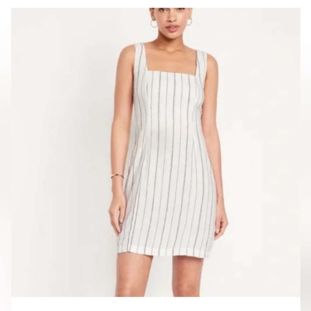NWT Old Navy Sleeveless Linen Mini Dress